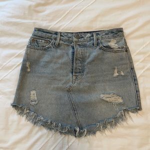 Grlfrnd Tina Denim Skirt
